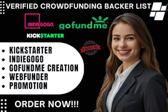 generate crowdfunding campaign backers list for kickstarter indiegogo gofundme