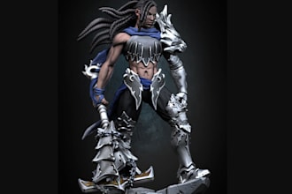 sculpt 3d models,kitbash,3d creature,action 3d scale,3d print,ztl file polycount