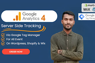 setup ga4 ecommerce server side tracking via GTM