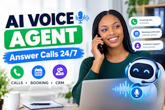 build an ai voice agent for calls, booking, support and CRM