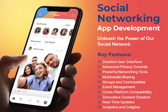develop social media app, online dating app, community app, social app