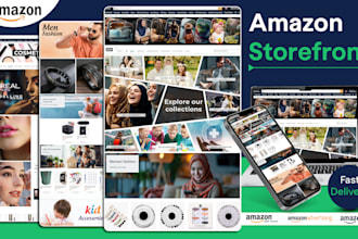 build multipage professional amazon brand store and storefront
