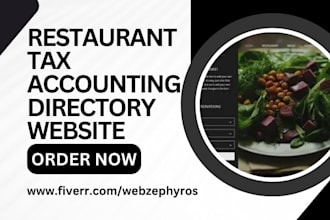 design restaurant leads book keeping tax accounting business directory website