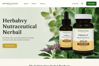 build nutraceutical website peptide website supplement nootropic shopify store