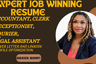 write administrator teller receptionist legal assistant accounting clerk resume