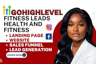 gohighlevel fitness leads health and fitness landing page gohighlevel website