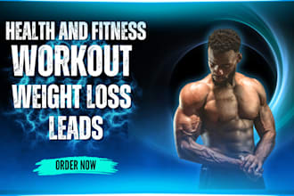 generate fitness leads health and fitness leads weight loss workout landing page