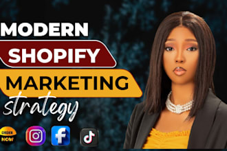 promote shopify store, facebook, tiktok, instagram marketing boost shopify sales