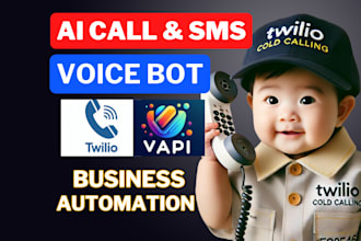 build autoresponder ai voice bot agent for cold calling with vapi and twilio SMS