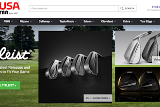 design premium golf shopify store sport and fitness shopify store golf website