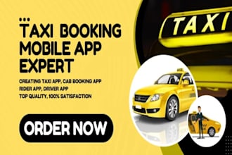 create taxi booking app, ride sharing app, cab booking like uber lyft carpooling