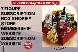 design subscription box shopify store membership website subscription website