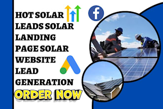 generate solar leads via solar landing page solar website solar leads via ads