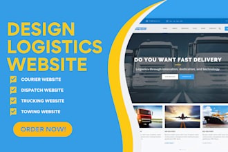do logistics website, dispatch cargo 3pl towing freight courier trucking website