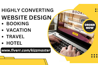 design booking vacation travel hotel chauffeur wordpress website