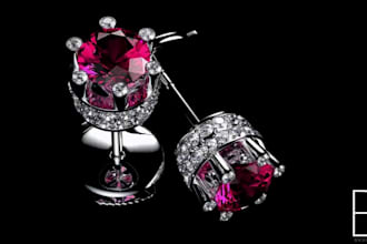 make realistic 3d jewelry design jewelry render