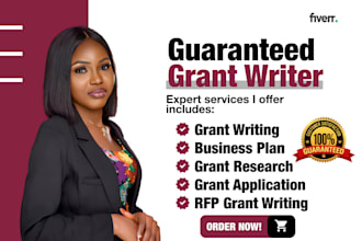 grant writing proposal grant research grant application business plan pitch deck