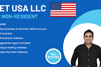 do llc registration formation in USA with state fees included ein and boi report