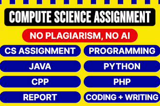 computer science assigned, report writing, java, python programming task project