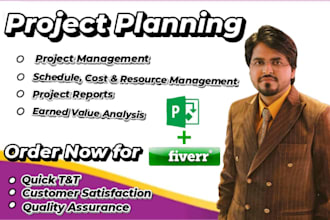 do project management assignment using ms project make gantt chart