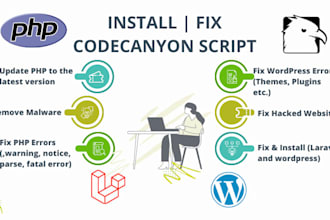 install fix customize any codecanyon script php scripts setup config codecanyon