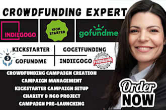 do crowdfunding campaign creation promotion on gofundme kickstarter indiegogo