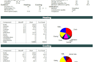 design manual j d s load calculations with hvac duct layout