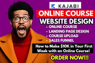 kajabi online course promotion, yoga fitness kajabi course marketing udemy sales