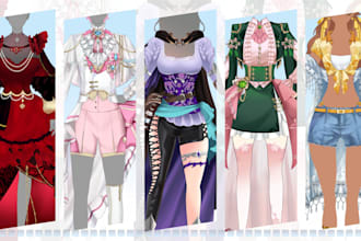 draw custom outfit design