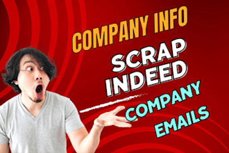 scrape indeed jobs posts, company info, with hr details