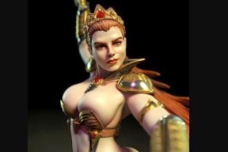 realistic 3d model,nsfw,2ddraw to 3d,3d armor, stylized game character,3d panda