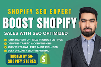 seo optimize and upload shopify product listings for better traffic and ranking