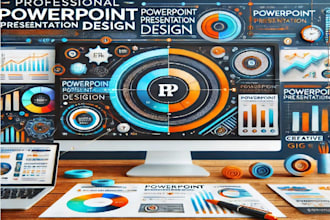 design powerpoint presentation, template and custom slides