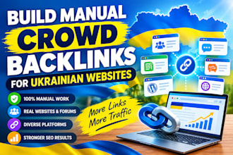 build manual crowd backlinks for ukrainian websites