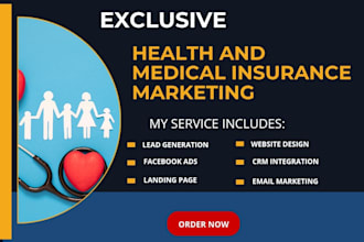 design health insurance website to generate health insurance leads sales funnel