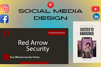 do creative social media design, post, banner ads
