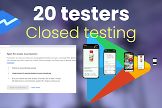 provide real 12 testers or 20 testers for google play console closed testing