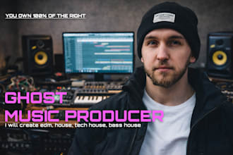 create edm, house, tech house, bass house and other genre music