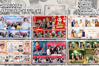 professional photobooth customized template design