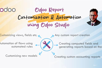 do odoo report customization and automation using studio