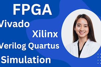 help you in fpga projects simulations on vivado vhdl xilinx ise and modelsim