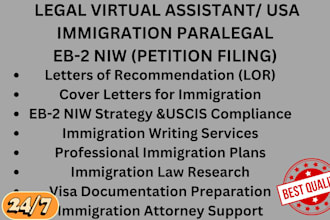 be USA immigration paralegal, eb niw visa, eb2 niw petition, eb2 document writer