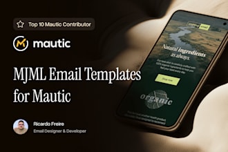 create mjml email templates for mautic