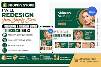 redesign your shopify store for beauty or skincare brand to increase sales
