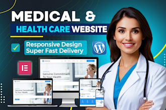 design medical healthcare homecare hospital doctor dental and therapy website