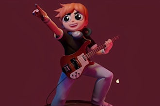 do stylized character, 3d realistic character, blender 3d character, blender rig