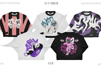 create luxury streetwear design crewneck and hoodie