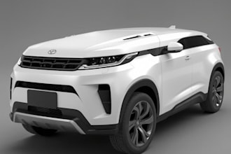 do 3d car modeling,3d vehicle and realistic render,armor tank and plane,blender