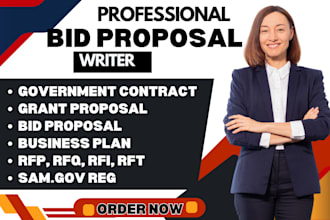 write government contract, grant proposal, bid proposal rfq rfp rfi, uk tender