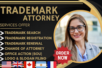 do your trademark registration, tm renewal, sou in USA for amazon brand registry